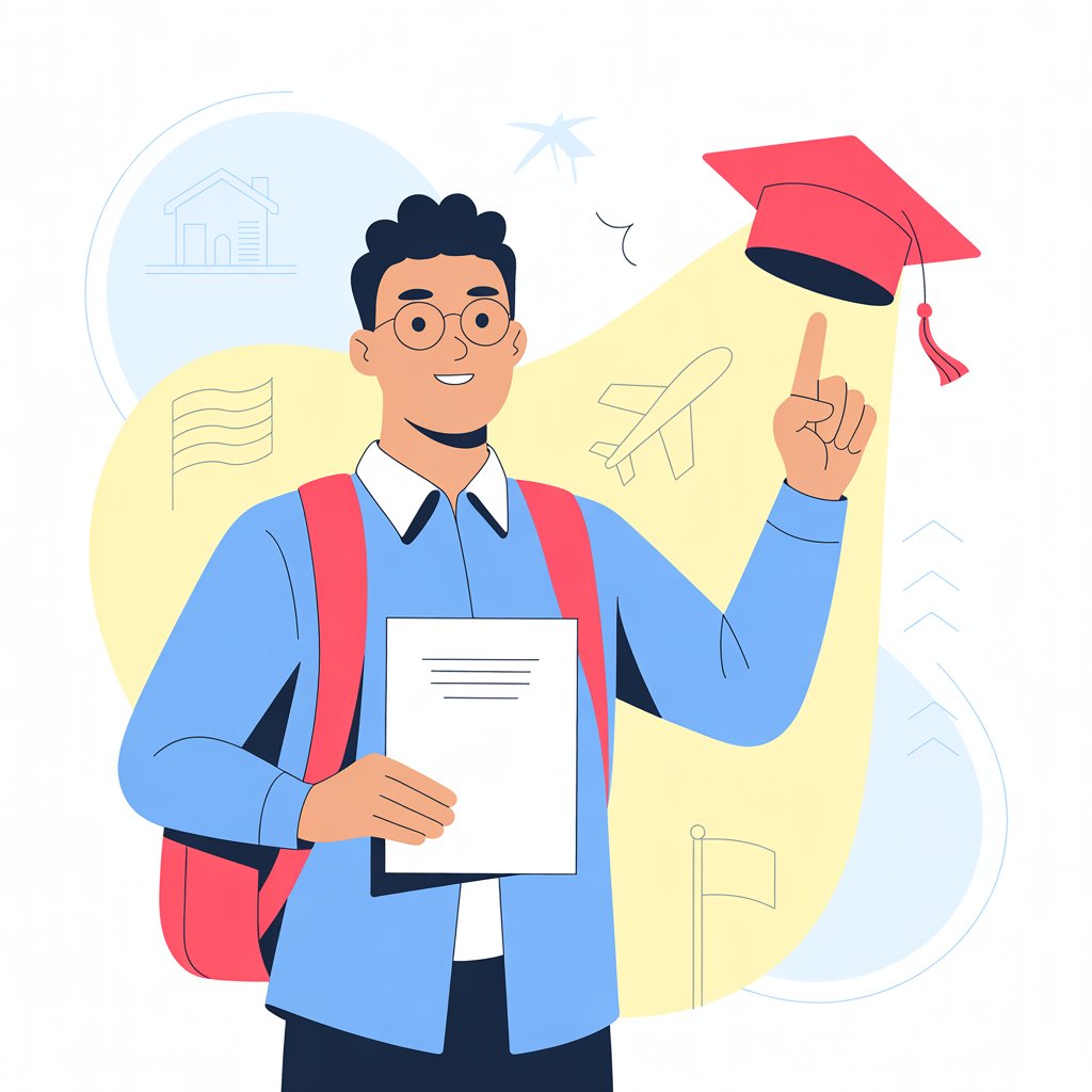 professional person relaxing with laptop on couch with educational materials, modern living room, blue color scheme, digital art style